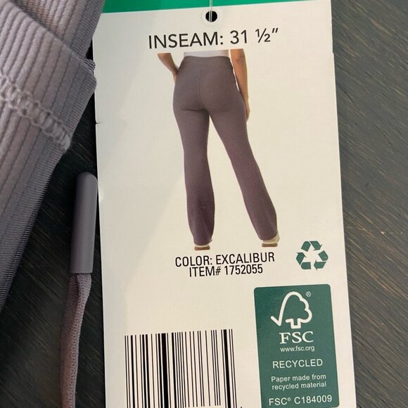 32 Degrees COOL Active Flare Pants XL- Excalibur Gray - Pockets - NWT - Picture 3 of 12